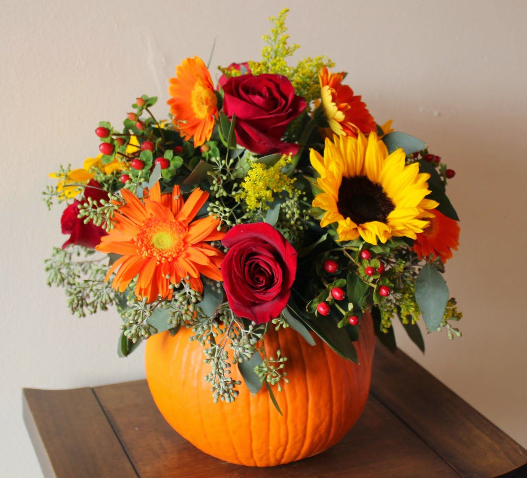 Fresh Floral Pumpkin - Huntingburg Christmas Stroll Event - November 13