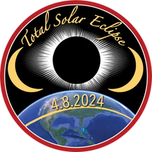 Load image into Gallery viewer, 2024 Total Solar Eclipse 4&quot; Vinyl Sticker
