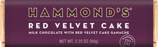Red Velvet Cake Milk Chocolate Candy Bar B 2.25oz