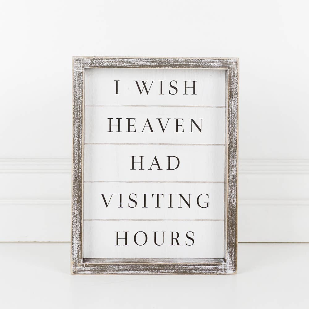 Visiting Hours Sign