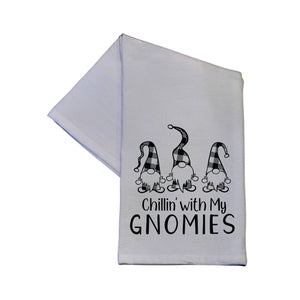 Chillin With My Gnome 16x24 Tea Towels - Christmas Decor