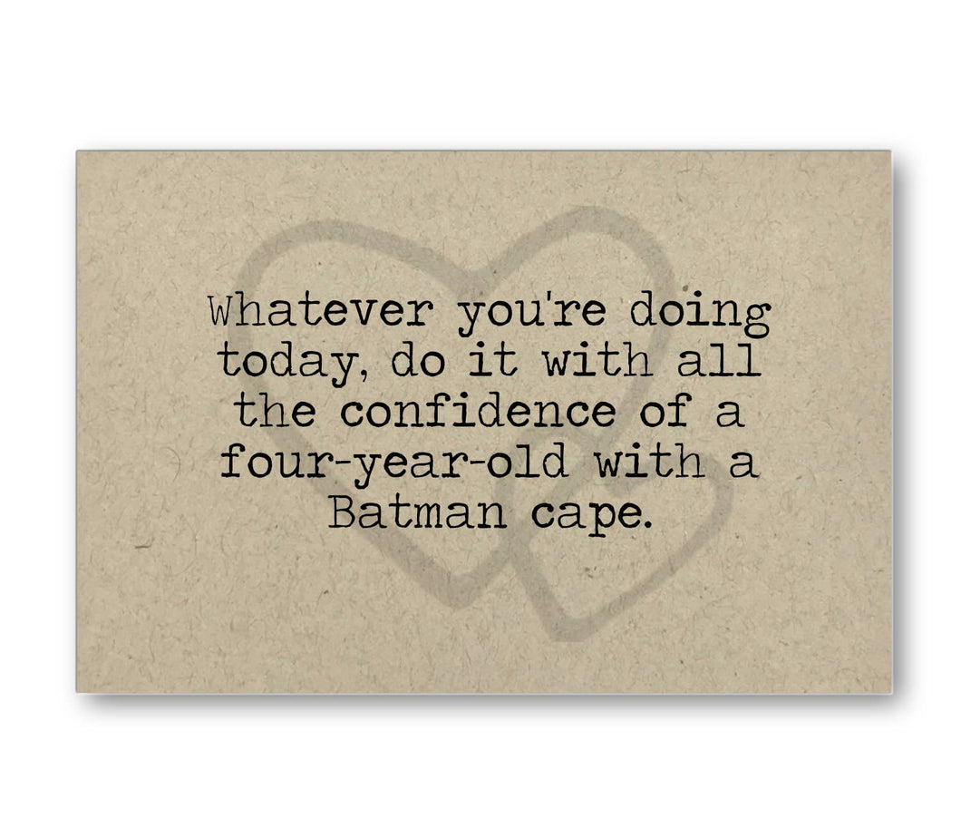 Batman Cape Greeting Card