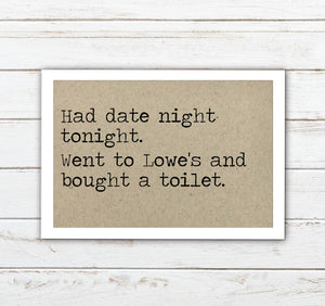 Date Night Funny Magnet