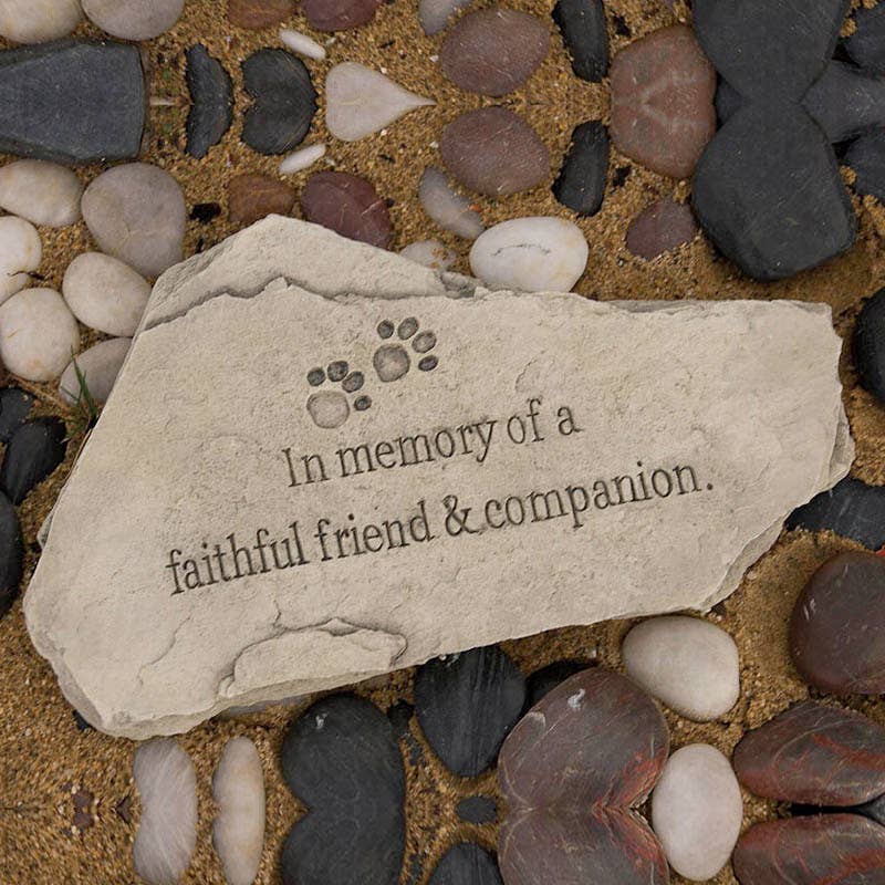 Faithful Companion Garden Stone