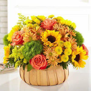 Harvest Sunflower Basket