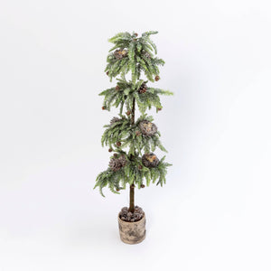 54"H Holiday Frosted Pine Tree