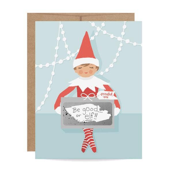 Elf On The Shelf Scratch-off Card